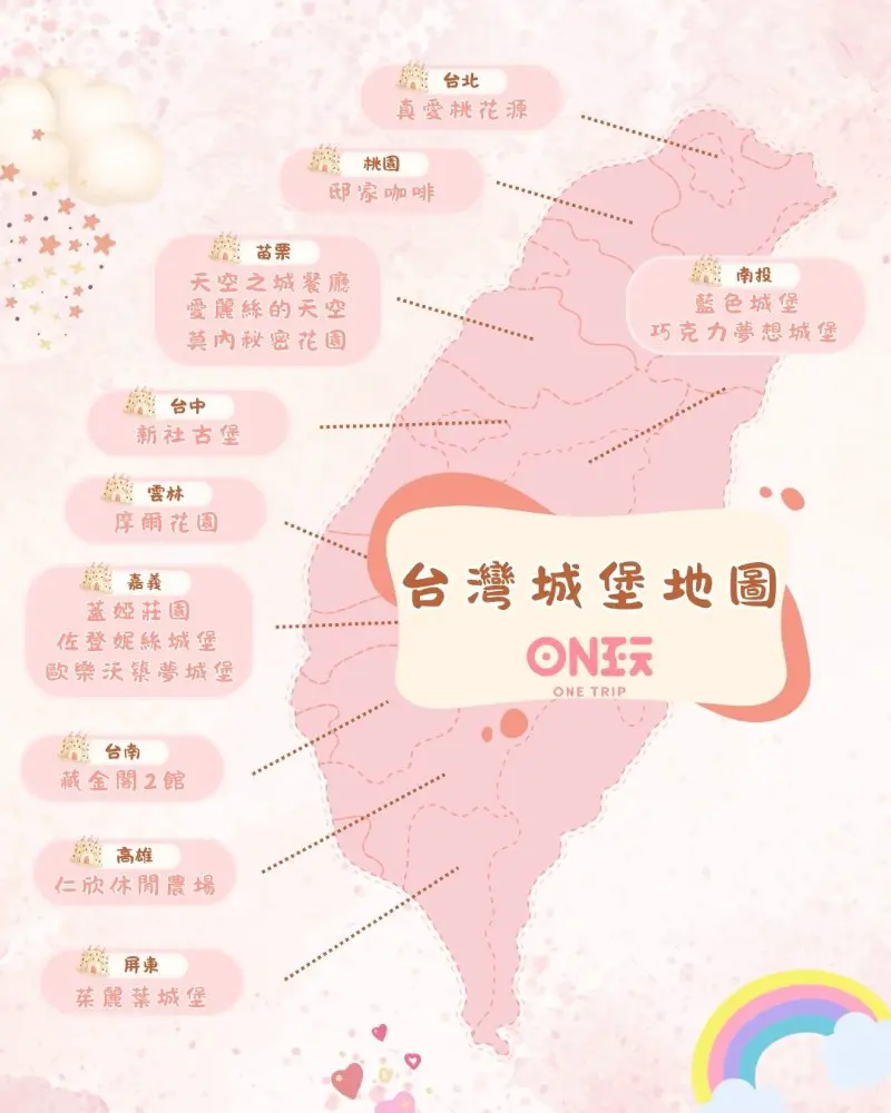 台灣有著許多浪漫且具有異國情調的城堡景點，不論是對歷史建築感興趣，或是想要擁有一段夢幻般的度假體驗，這些台灣的城堡景點都能滿足您的需求。在這些城堡中，您不僅可以欣賞到歐洲風格的建築美學，還能享受豪華的住宿體驗。接下來，就讓我們帶您走進台灣的15大必訪城堡景點及住宿推薦，一同探索這些夢幻古堡的魅力！